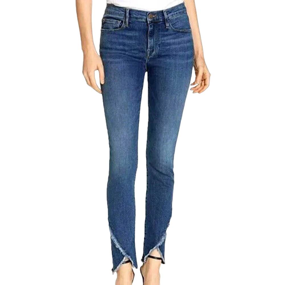 FRAME Le Skinny Jeanne Step Up Hem Ankle Jeans Sz 24